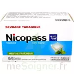 Nicopass 1,5 Mg Pastille Sans Sucre Menthe Fraîcheur Plq/96 à Chelles